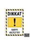 U1167 - علامة تحذير Keep Gate Closed Dekota (20x30 سم)