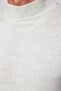 Men's Slim Fit Slim Fit Half Turtleneck Solid Gray Knitwear Sweater - 4