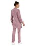Rose Pink Modest Stretch Fabric Nurse Uniform Set Doctor Scrubs Uniform - 3