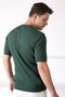 Green Crew Neck 100% Cotton Men's Knitwear T-shirt - 6