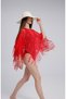 Lace Poncho Pareo Self-Stretching Fringed Beach Dress