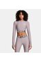 Women's Ua Heatgear Rib 1/4-Zip Long Sleeve Tee 1388692 -015