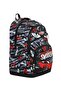 Car Patterned Primary School School Bag + Thermal Lunchbox + Pen Holder for Boy - 3