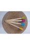 Balsa MRK model 4 quadruple colored wooden silicone spatula serving cooking set 26 cm