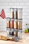 1700 ml Mega Size 12-Piece Food Storage Set - Jar with Label and Vacuum Lid - 4
