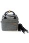 Gray Waterproof Thermal Hot Cold Picnic Camping Lunch Bag Nutrition Shoulder Bag