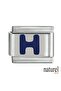 Italian Stainless Steel 9mm "H" Letter Charm