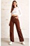Brown Hotan Palazzo Jeans High Waist - 6