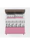 Piano Pink Double Pique and Pillowcase Set