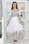 Cotton Lined Long Chiffon Hijab Dress for Young Girl