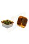 White Gold Square Muffin, Cake, Dessert and Ashura Bowl 16 Pieces 8.5x8.5 cm - 3