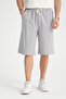 Men's baggy fit relaxed cut 100% cotton soft textured shorts capri