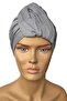 Ready Turban Bonnet Wrapped Gray Combed Cotton Banded Women's Hijab Outer Bonnet