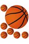 Basketball Ball 7 Pieces A4 Edible Ornament Pastry Cookie Candy Dough Paper Print - 3