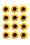 Sunflower 12 Pieces Edible Written Cake Decoration Cookie Cupcake Sugar Pastry Paper Print - 3