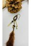 Meat Made Coconat Pearl Mother of Pearl Stone Single Feather Earrings - 3