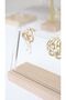 Felicia Plexi Multi-Compartment Earring Stand, Acrylic And Wooden Stand, Plexi Organizer - 3