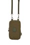 Women's Khaki Crinkle Water Resistant Mini Shoulder and Waist Bag with Phone Compartment (BOY:19 EN:12CM) - 2