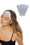 Hair Band 4-Piece Sports Women Men Cotton Fitness Tennis Gym Makeup Pilates Hairband Set Ice Blue