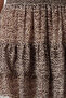 Dark Brown Lined Flounce Chiffon Leopard Print Mini Woven Skirt Twoaw21Et0410 - 3
