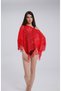 Lace Poncho Pareo Self-Stretching Fringed Beach Dress - 6