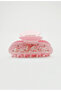 Pink Bow Ribbon Special Rhinestoned Tight Hair Clip, Quality 8 Cm Bone Latch Buckle