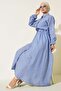 Women Metal Button Dress - 2