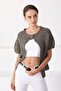 Women's Mink Round Neck Single Button Knitwear Cardigan - 4