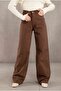 Brown Hotan Palazzo Jeans High Waist - 3