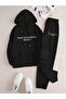 Women's Oversize Thats Series 2 Printed Hooded Tracksuit Set - 2