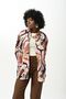 Patterned Oversize Women's Shirt