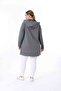 Women's Plus Size 2-Strap Zipper Hooded Cardigan - 2