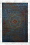 Blue Themed Traditional Motif Antique Patterned Vintage Decorative Carpet 5248
