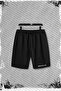 Brooklyn Printed Oversize T-Shirt Shorts 2Pcs Bottom Top Set - 3