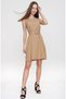 Mink Loose Sleeveless Midi Dress - A-Line, Short Zero Sleeve, Summer2887180 - 3