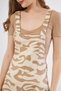 Women's Camel Gabardine Salopet Strap Mini Dress Mink 700-3568185 - 2