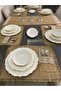 Lace Laced Jute Runner X 6-Piece Supla Set