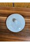 Sky Blue Ceramic Trash Can - Single, Marble Patterned Lid - 2