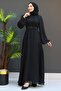 Black Stone Detailed Janjan Dress