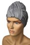 Ready Turban Bonnet Wrapped Gray Combed Cotton Banded Women's Hijab Outer Bonnet - 2