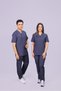 Unisex Anthracite Classic Leg Lycra Doctor Nurse Jersey Medical Jersey Surgical Suit Thin Fabric