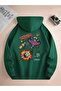 Space Adventure Astronaut Printed - 3 Thread 100% Cotton Oversize Hooded Sweatshirt