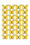 Yellow Butterflies A4 Edible Ornament Pastry Cookie Sugar Dough Paper Print - 3