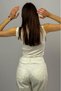 Women's 4-Piece Half Fisherman Sleeveless Zero Arm Body Mixed Color Black White Navy Ecru - 5