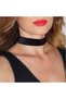 2 cm Siyah Simli Choker Kolye