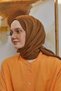 Bürümcük Burnt Brown Color (Non-Ironing Lightweight Structure, Air-Permeable Special Texture, Large Size, Thin and Delicate) - 2
