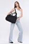 Trend Black Diamond Patterned Shoulder Bag Women's Bag Parachute Bag - 6