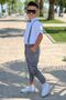 Cotton Shirt, Lycra Gabardine Trousers, Bow Tie Included - Boy's Suit - 7