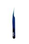 Blue Separator Silk Eyelash - Stainless Steel, Light Body, Fully Covered Wolume Tweezers - 2