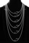 Steel Kyoto Design Snake Model Rose Gold Color Chic Design 316L 50cm Necklace - 7